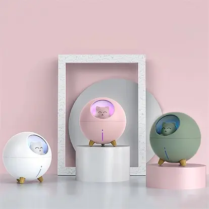 USB Air Humidifier With 7 Color Nightlight