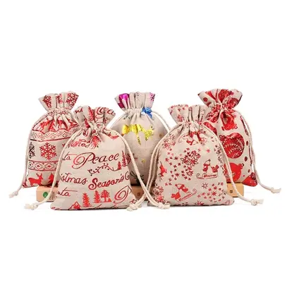 Drawstring Pouch for Christmas