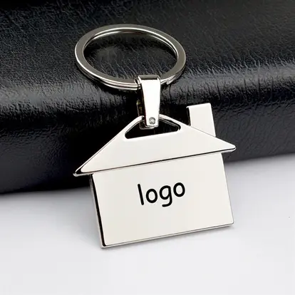Custom Metal House Keychain