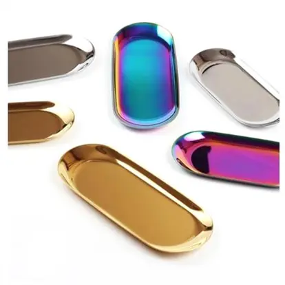7 inch Oval Stainless Steel Tray