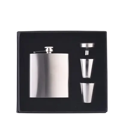 Stainless Steel Flask Set of Four