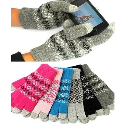 Smartphone Touch Screen Knit Gloves