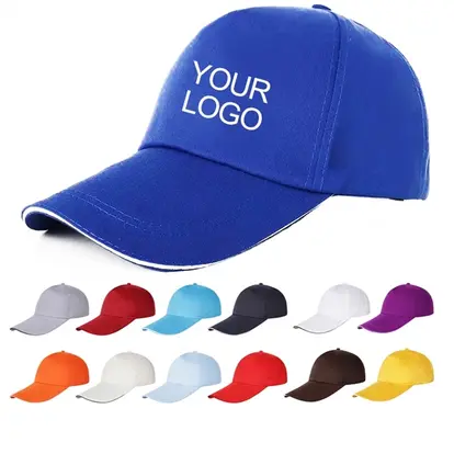 5 Panels Cotton Baseball Cap