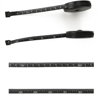Retractable Black Tape Measure