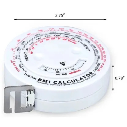 BMI Body Mass Index Retractable Tape
