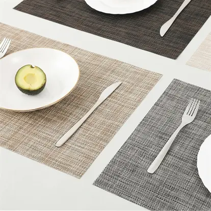 18'' Polyester Placemat PVC Table Mats