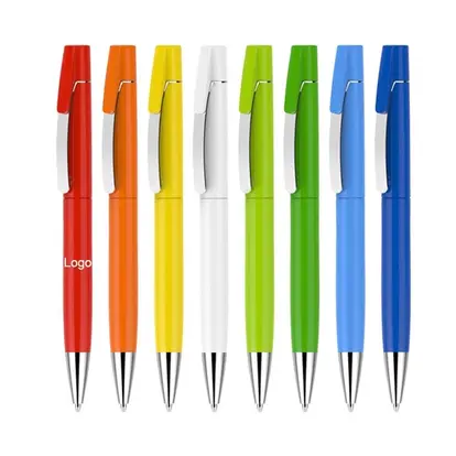 5.5'' Twist-action plastic ballpoint pen