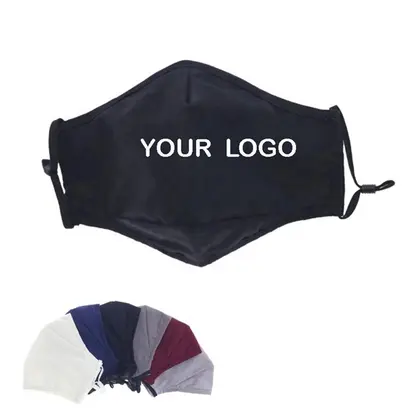 Reusable Fabric Mask Custom Logo Print customize logo face