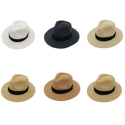Wide brim straw panama hat