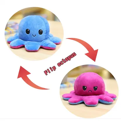 Double-Sided Flip Octopus Plush