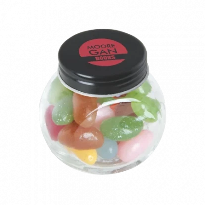Glass Jar filled with Jelly Beans