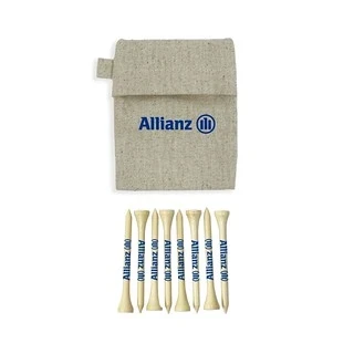 Tee Cadi Mini Linen Gold Bag Set 