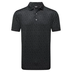 FJ (Footjoy) Gent's Painted Floral Self Collar Polo