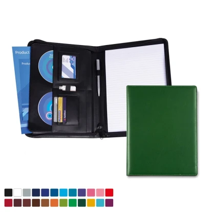 A4 Deluxe Zipped Conference Folder in Belluno