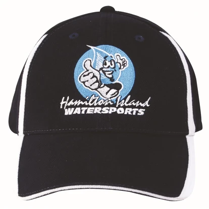 Brushed Heavy Cotton Cap with Inserts on the Peak and Crown