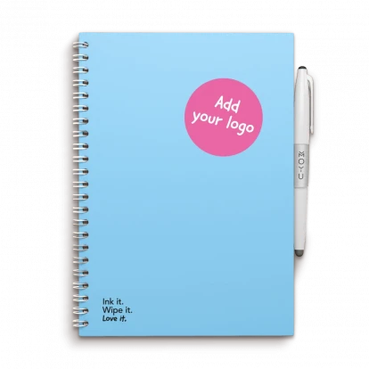 MOYU Erasable Stone Paper Notebook A5 Hardcover Sky Blue - 20 Pages