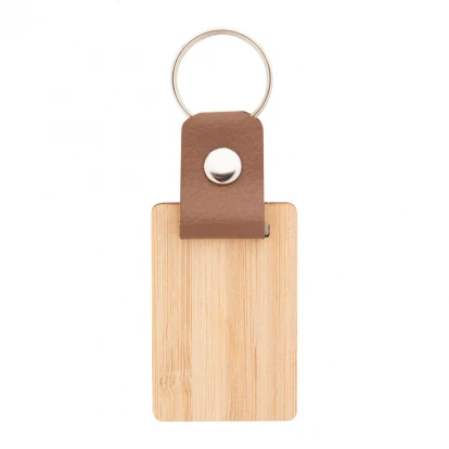 Blopp Bamboo Keyring Rectangle or Square