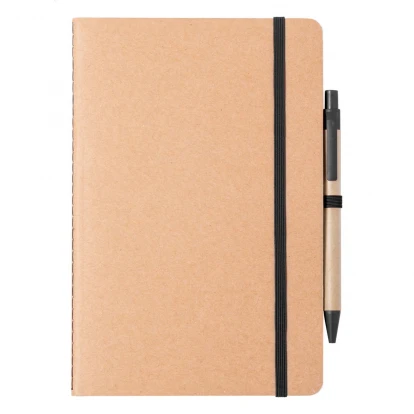 Ginkgo Recycled Cardboard A5 Notebook