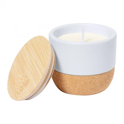 Borrox Vanilla Scented Candle In Ceramic Holder