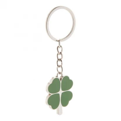 Lucky Clover Metal Keyring