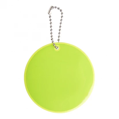 Candid Reflective Round Shaped Keyring