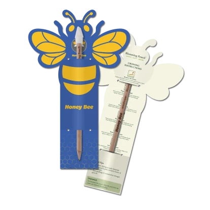 Blooming Pencil with Bee Shaped Backing Card
