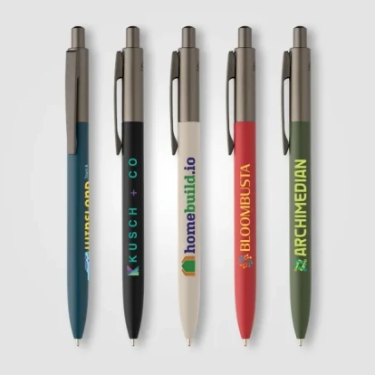 Koro Recycled Aluminium Gunmetal Trim Pen
