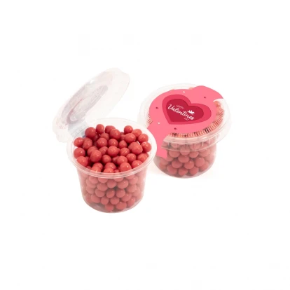 Valentines Eco Mini Pot - Ruby Chocolate Pearls