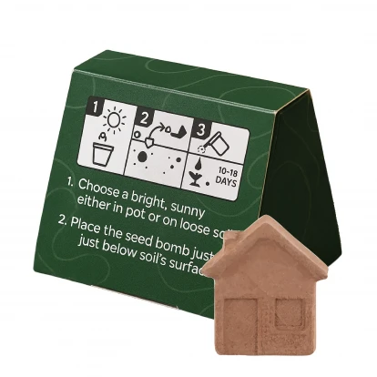 House Shaped Seed Bomb - Mini Box