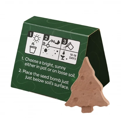 Tree Shaped Seed Bomb - Mini Box