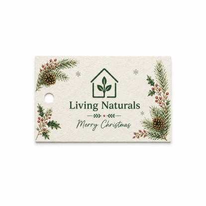 Christmas Gift Tag Rectangle - Single