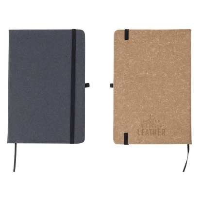 Plato Recycled Leather A5 Notebook