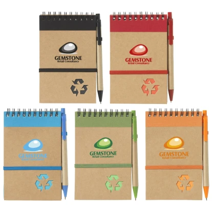 Recycled Notebook and Pen