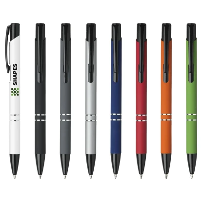 Ebony Rubberised Ballpoint Pen