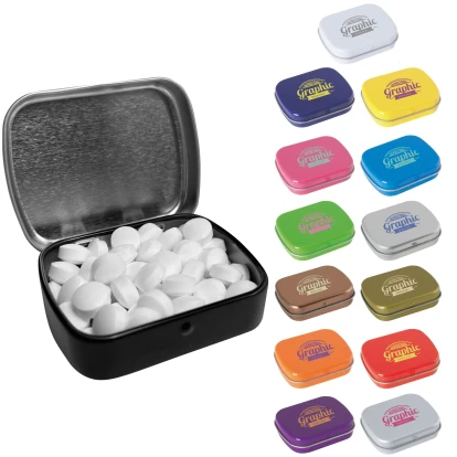 Langham Flat Hinged Tin With Dextrose Mints