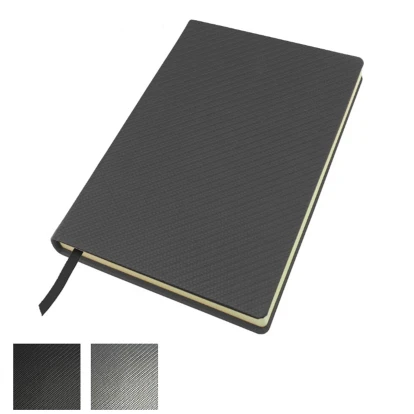 Carbon Fibre Textured A5 Casebound Notebook