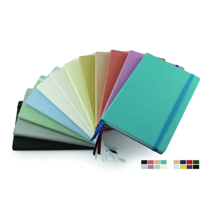 Cafeco Recycled A5 Casebound Notebook with Elastic Strap