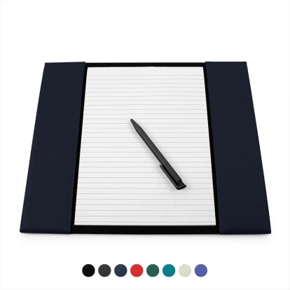 Recycled ELeather A4 Desk Pad Holder, made in the UK