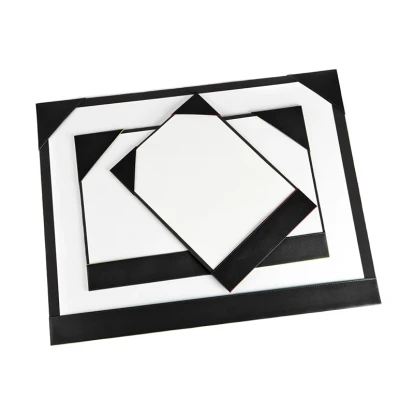 Recycled ELeather A4 Desk Pad Blotter, made in the UK