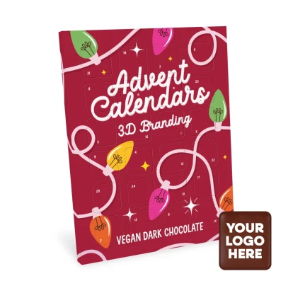 Maxi Advent Calendar - Vegan Dark Chocolate - 70% Cocoa - 3D Branding