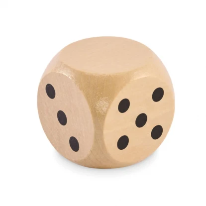 Schima Wooden Dice 5cm dia 