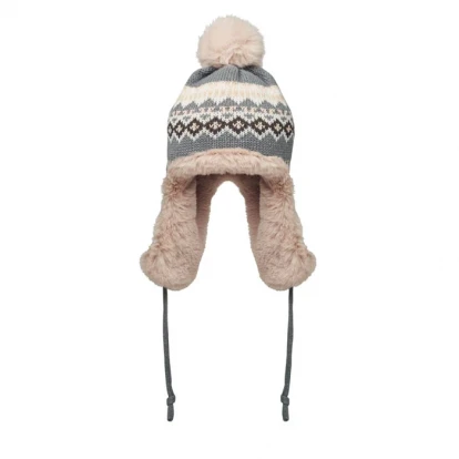 Knitted Beanie With Ear Flap