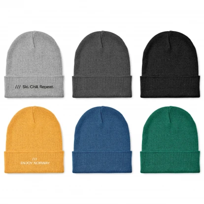 Knitted Beanie With Cuff