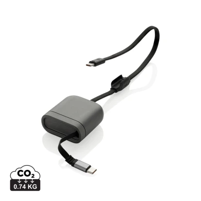 Spira RCS recycled retractable 100W fast charging cable
