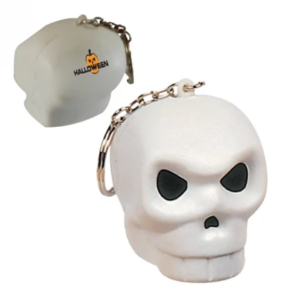 Halloween Stress Skull Keyring