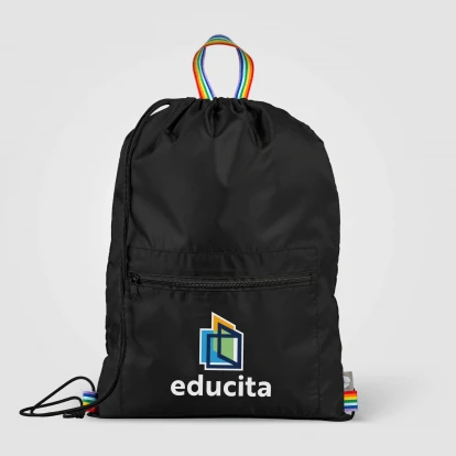 Spectrum Recycled Polyester Drawstring Bag 8L