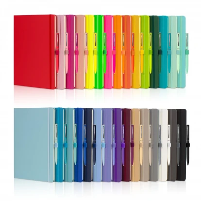 Large Wilson Soft Touch A4 Notebook & Wright Pen Set